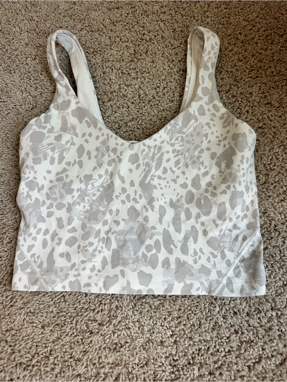 Lululemon Women's Neutral Animal-Print Tank Top